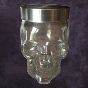 Glass Skull Jar